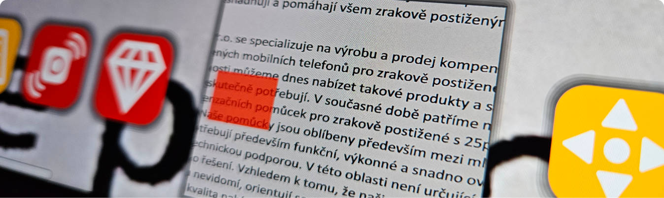 obrázek demonstrující funkci live view